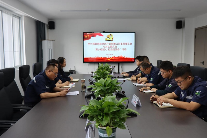 韓城昇隆公司組織開展“薪火礪初心 擔(dān)當(dāng)踐使命”主題黨日活動