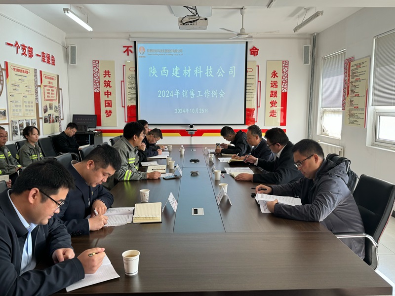 陜西建材科技公司召開陜北區(qū)域銷售工作例會(huì)